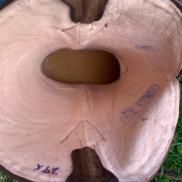 MENS COWBOY BOOTS LIZARD PRINT LEATHER HONEY BOTAS - Picture 7 of 8